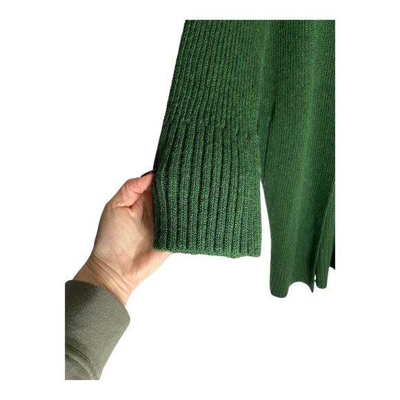 Free People Finely Maxi Green Cardi Wool Blend Cardigan-sz Small - Picture 8 of 10